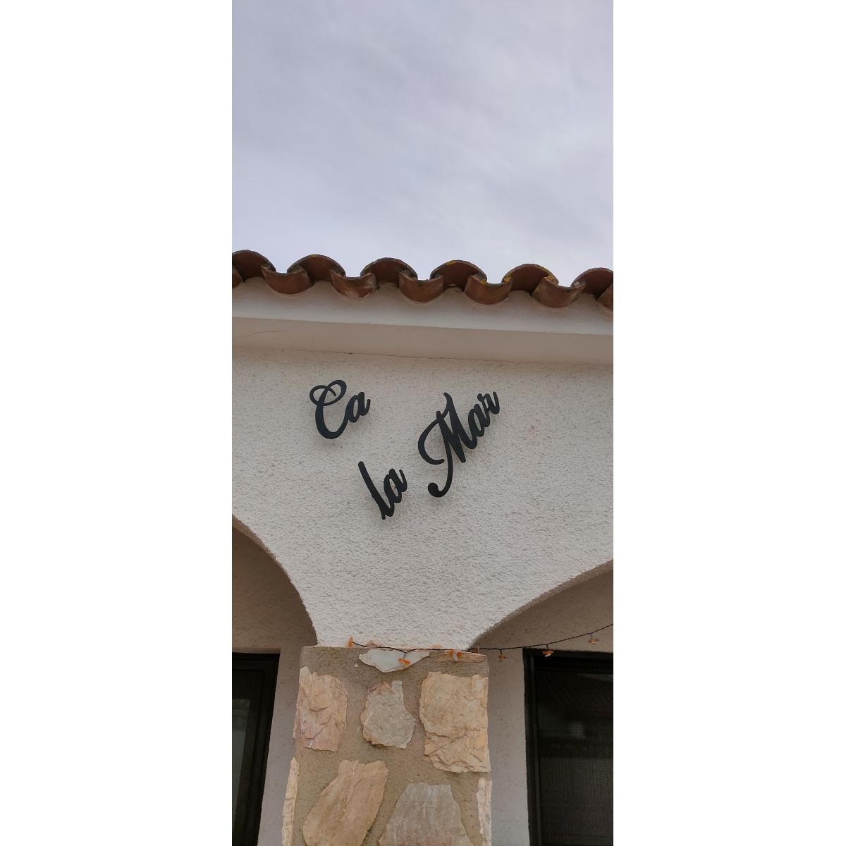 Letrero casa en forja
