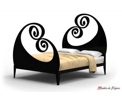 Cama con Piecera Olas