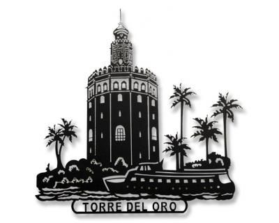 Escultura Pared Torre del Oro